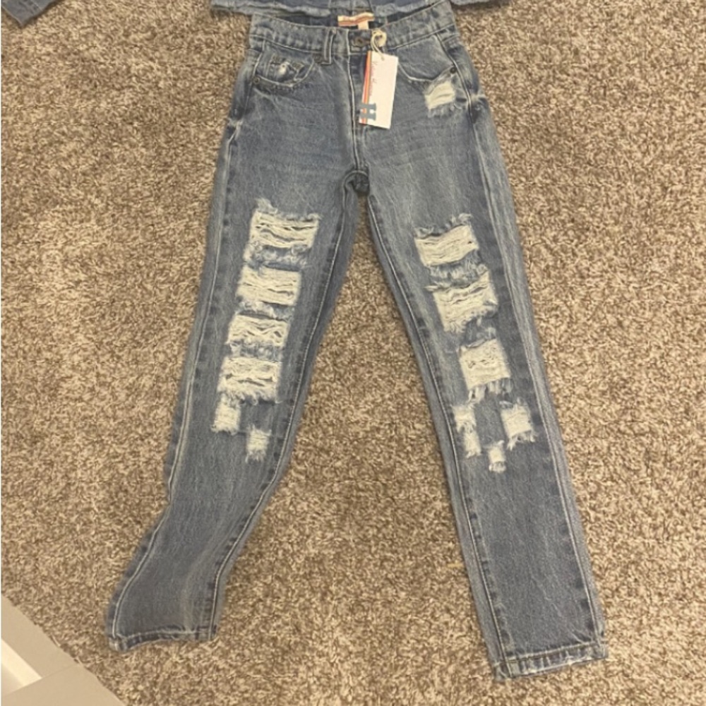 Brand new Vintage Havana girls jeans and brand new vintage Havana Jean jacket.